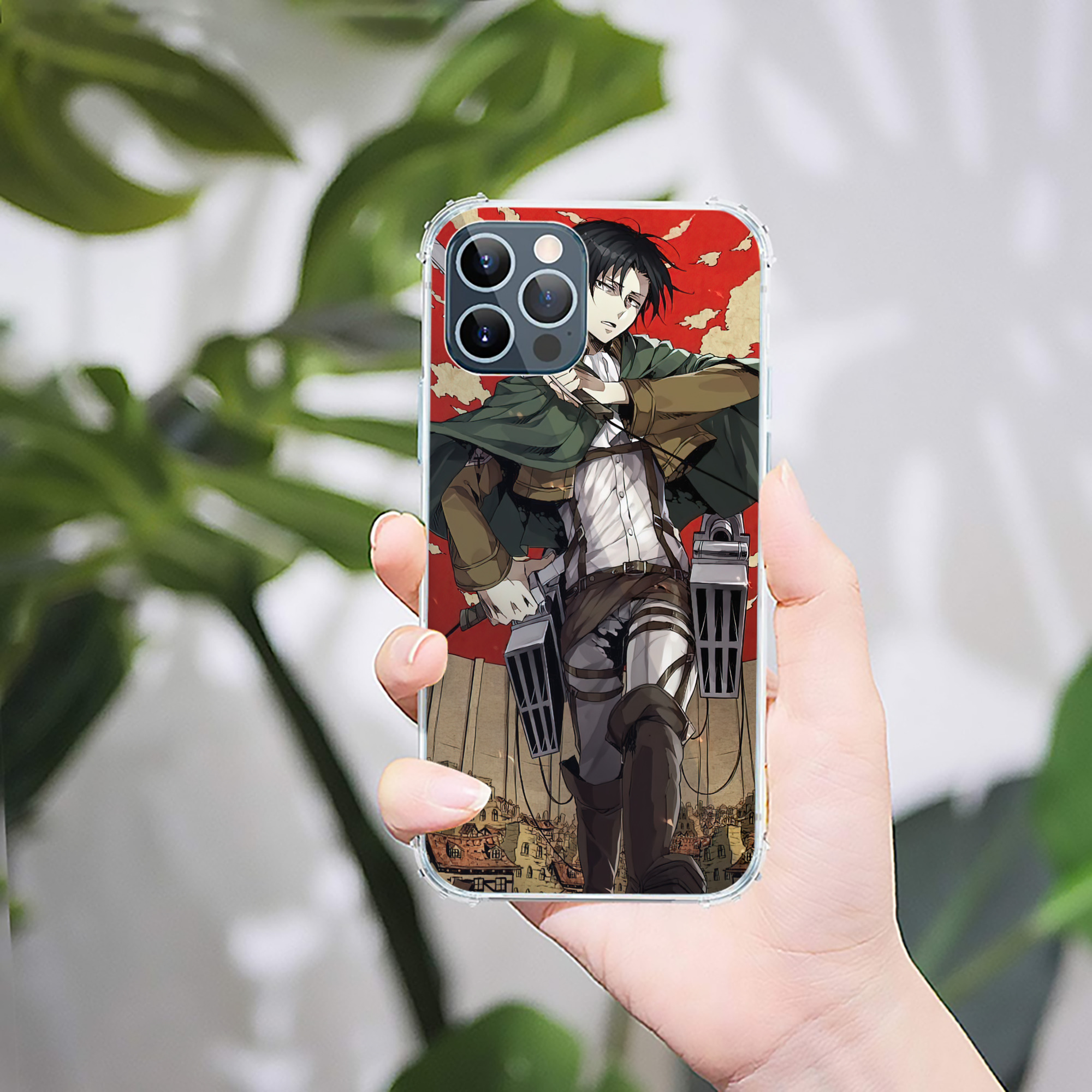 （画像用） 進撃の巨人 Attack on Titan 【iPhone 12シリーズ対応】透明スマホケース（クリアソフトケース）